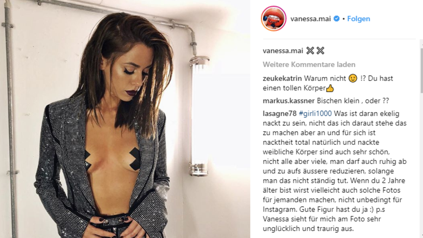Nach Shitstorm ihrer Fans: So verteidigt Vanessa Mai ihre Busen-Bilder.