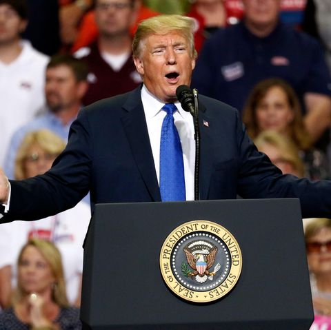 Donald Trump während einer Wahlkampfveranstaltung