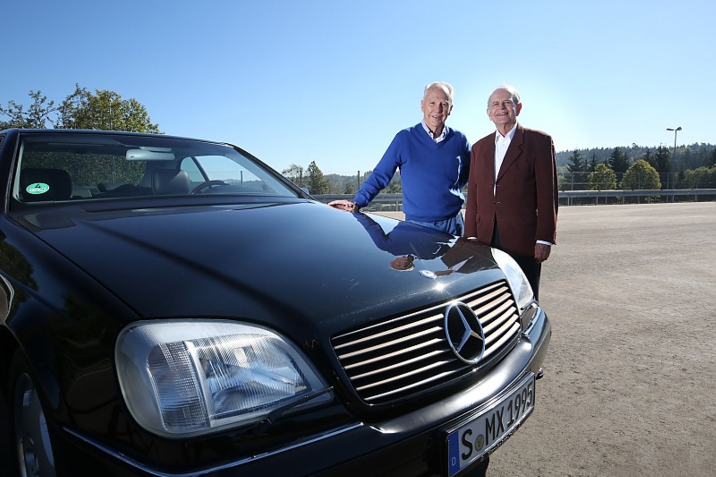 Dr. Anton van Zanten (Bosch) und Heinz Leiber (Daimler)