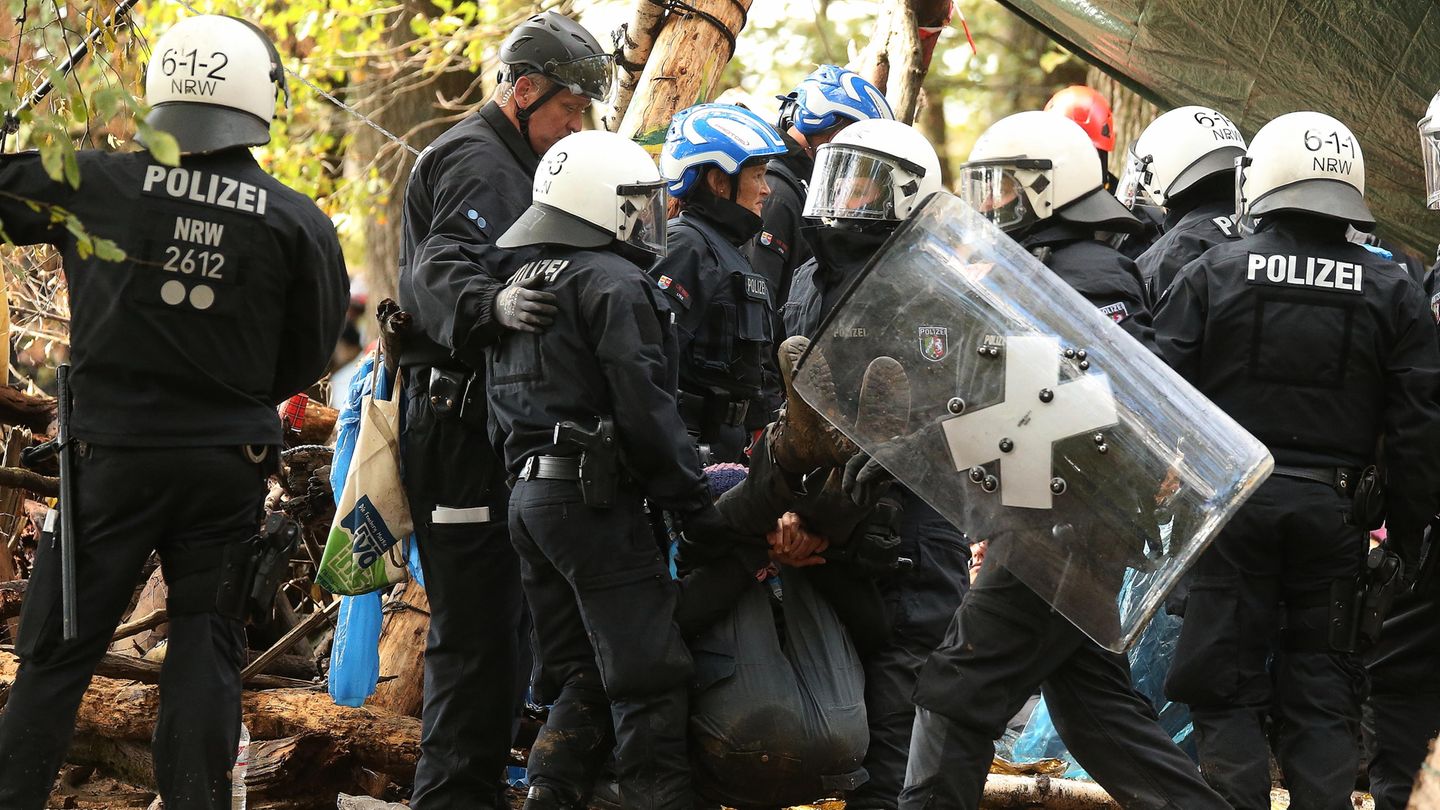 Polizeieinsatz im Hambacher Forst