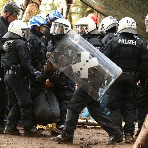 Polizeieinsatz im Hambacher Forst
