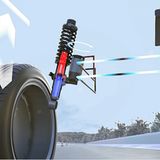 Das aktive gleicht die Bewegungen der Karosserie aus