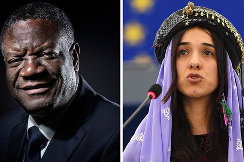Der kongolesische Arzt Denis Mukwege und die irakische Menschenrechtsaktivistin Nadia Murad bekommen den Friedensnobelpreis 2018. Das gab das norwegische Nobelkomitee am Freitag in Oslo bekannt.