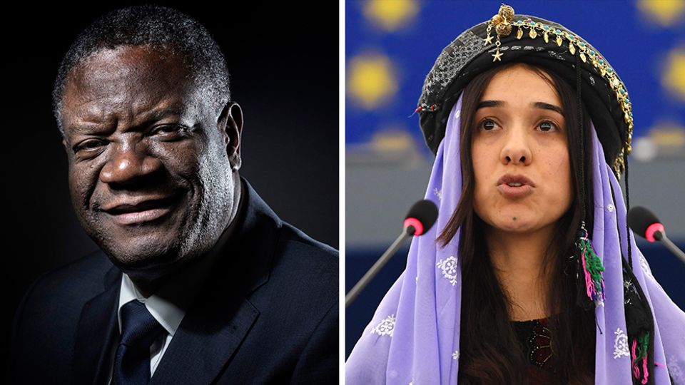 Der kongolesische Arzt Denis Mukwege und die irakische Menschenrechtsaktivistin Nadia Murad bekommen den Friedensnobelpreis 2018. Das gab das norwegische Nobelkomitee am Freitag in Oslo bekannt.