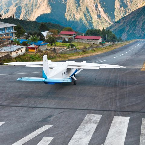 Der Flughafen in Lukla