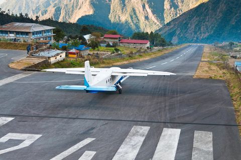 Der Flughafen in Lukla