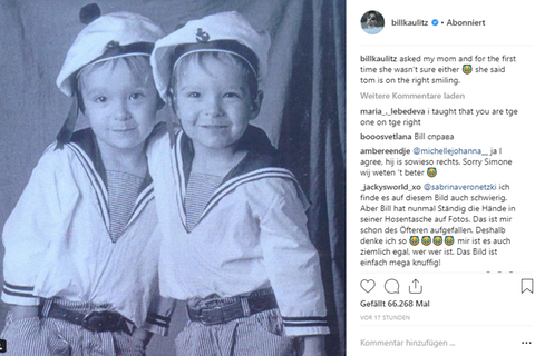 Ein süßes Kinderfoto der Zwillinge