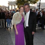  EU-Kommissar Günther Oettinger brachte seine Lebensgefährtin Friederike Beyer mit