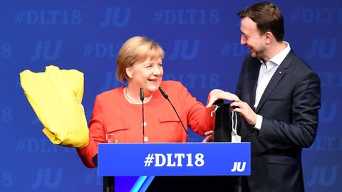 Angela Merkel und Paul Ziemiak