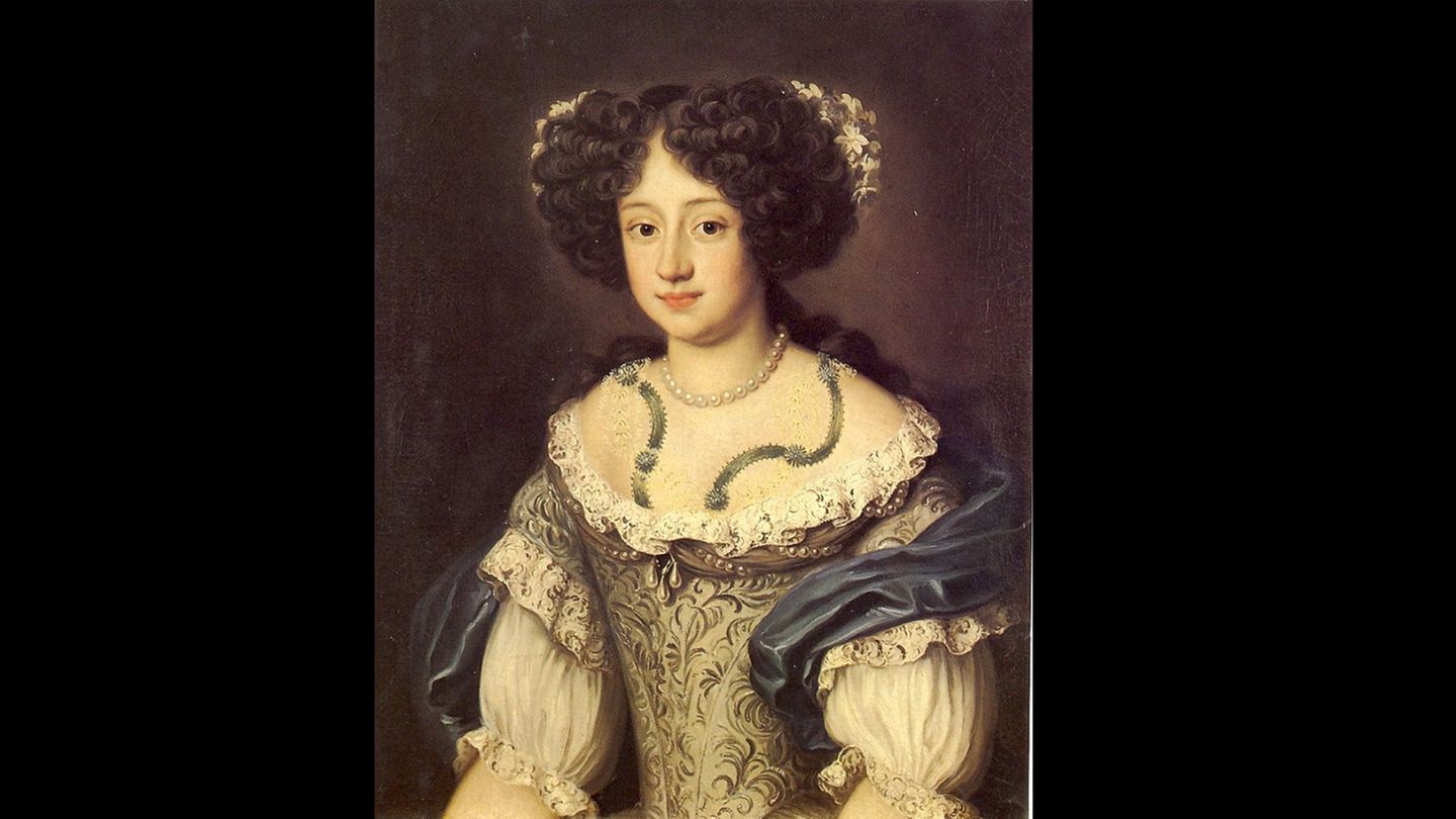 Ein Porträt von Sophie Dorothea als junge Frau