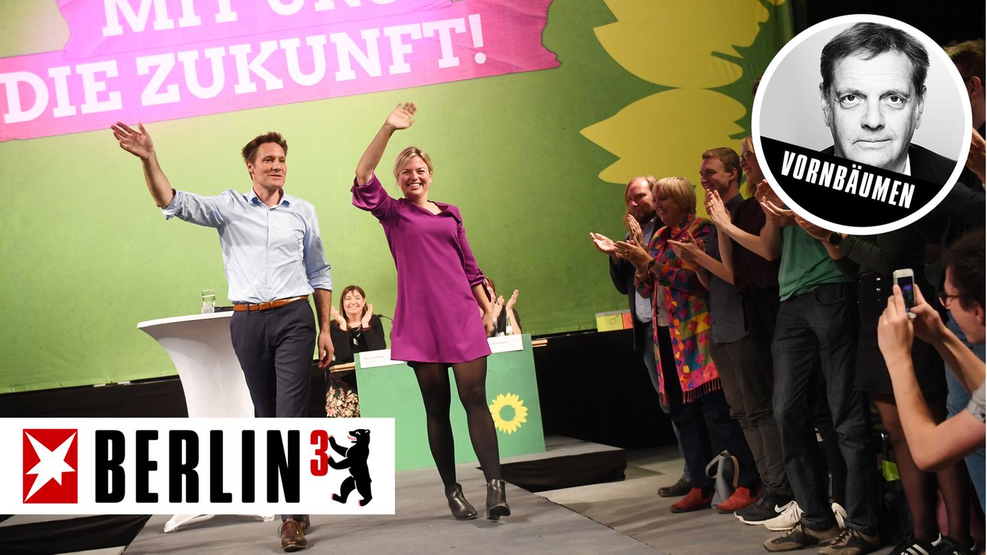 Bayerns Grüne Spitzenkandidaten Katharina Schulze und Ludwig Hartmann