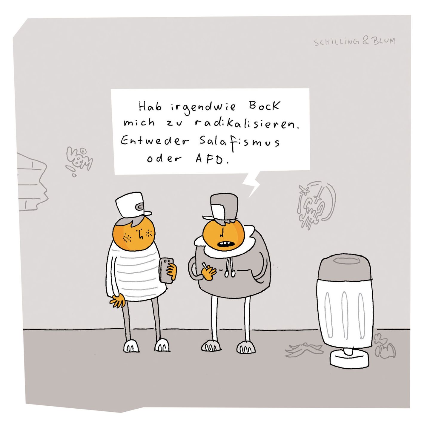 Cartoons gegen Rechts in der Havengalerie in Vegesack STERN.de