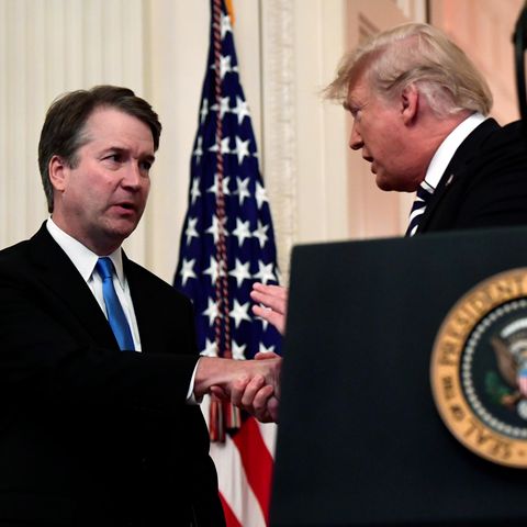 US-Präsident Donald Trump und der neue Oberste Richter Brett Kavanaugh