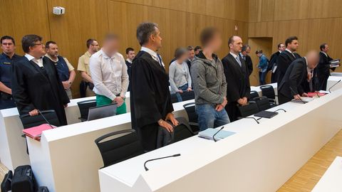 Drei der vier Angeklagten im Münchener Doppelmord-Prozess bekamen lebenslange Freiheitsstrafen
