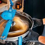 Nach dem Schleudern ...