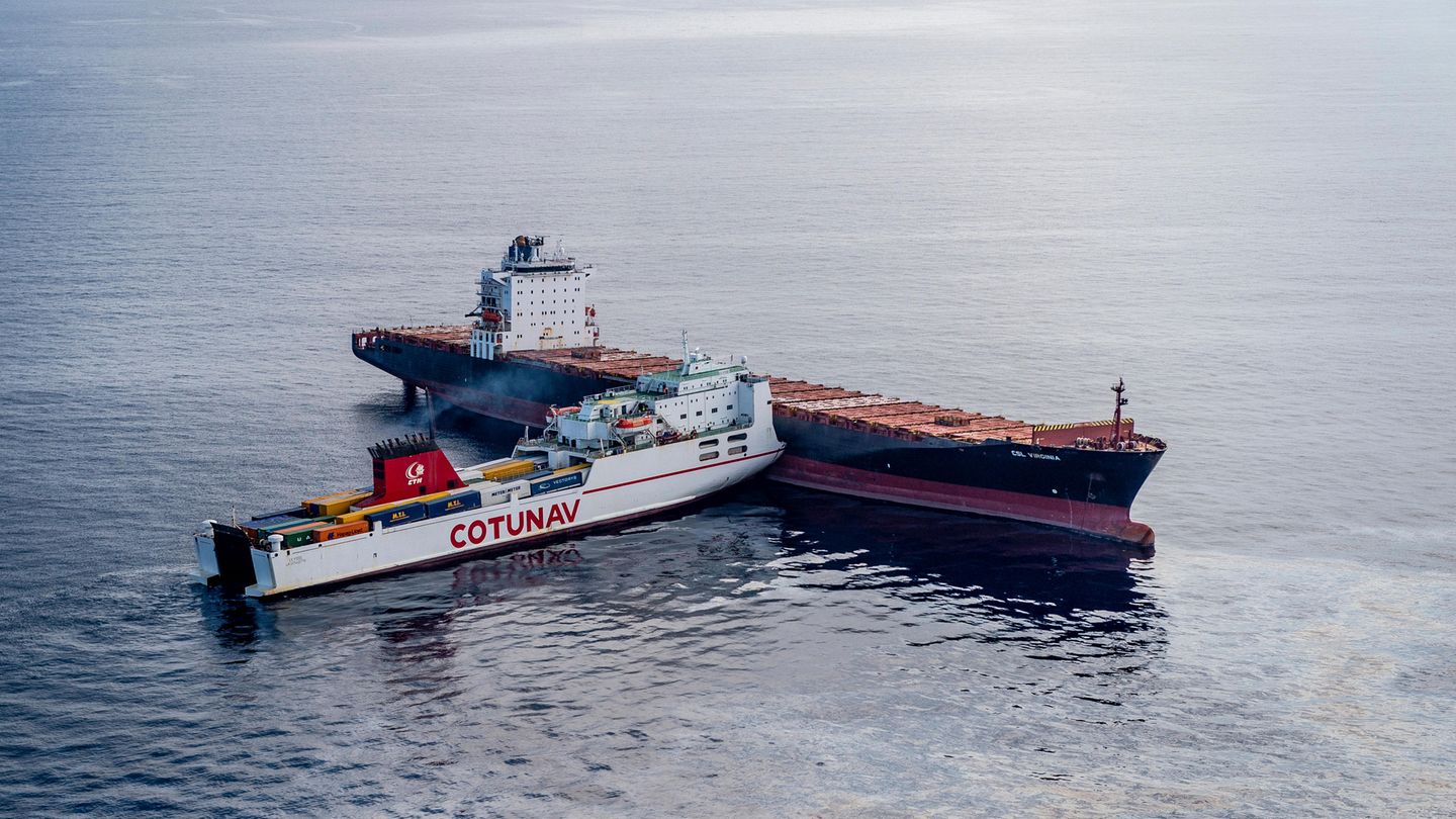 Frachtschiffe vor Korsika - Kollision