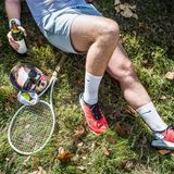 Unser Reporter-Rekord: 06h:33m:20s. Der Promillewert: definitiv fahruntüchtig. Die Verkleidung: Tennisspieler meets Joko, geschminkt. Gesamt­zustand: oben entspannt, unten verkrampft.