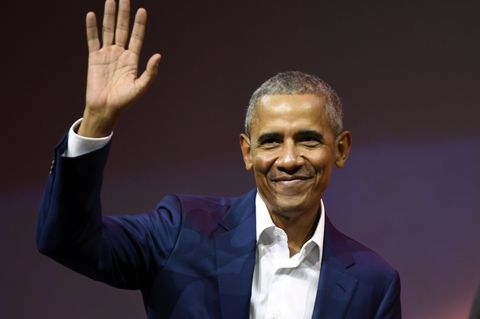 Barack Obama winkt