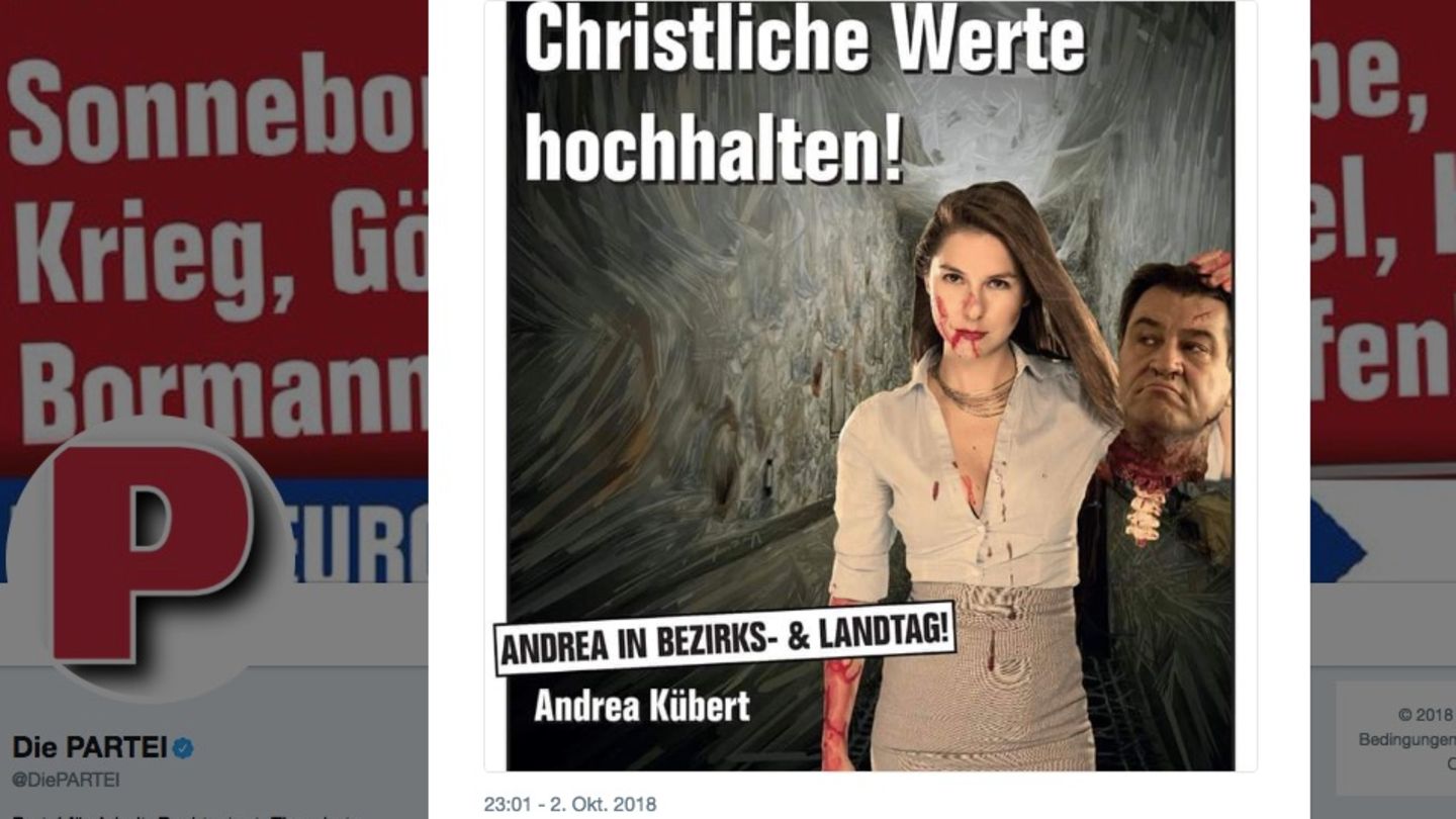 Umstrittenes Wahlplakat der Satirepartei "Die PARTEI"