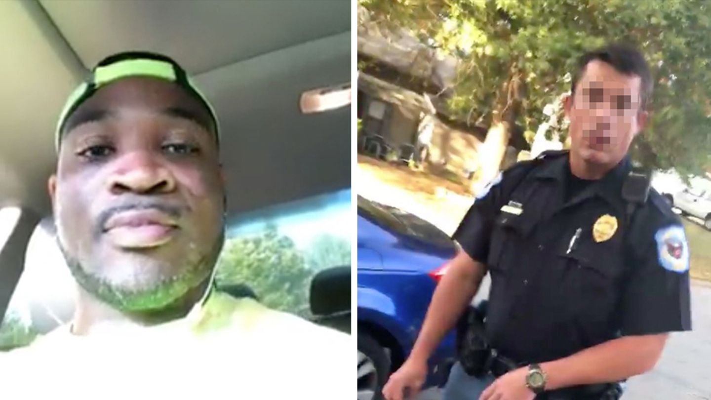 Screenshot aus einem Facebook-Live-Video von Corey Lewis