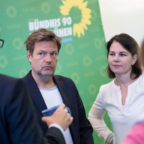 Die Grünen-Vorsitzenden Robert Habeck und Annelena Baerbock