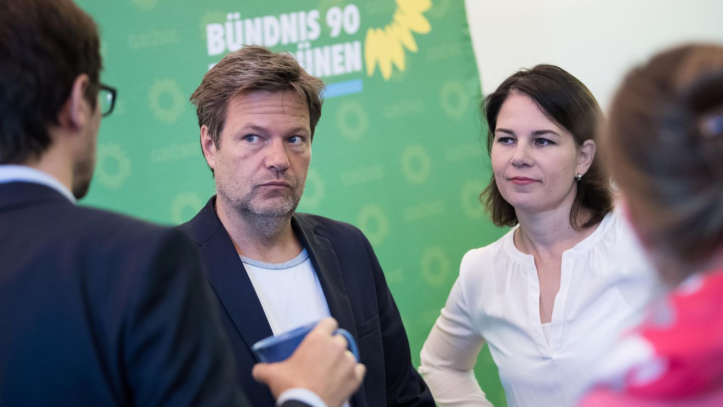 Die Grünen-Vorsitzenden Robert Habeck und Annelena Baerbock