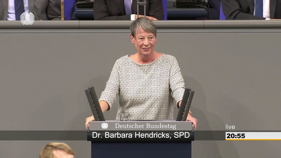 Barbara Hendricks: Antrag gegen Ehe für alle: SPD-Abgeordnete bietet AfD rigoros Paroli Barbara Hendricks: Antrag gegen Ehe für alle: SPD-Abgeordnete bietet AfD rigoros Paroli