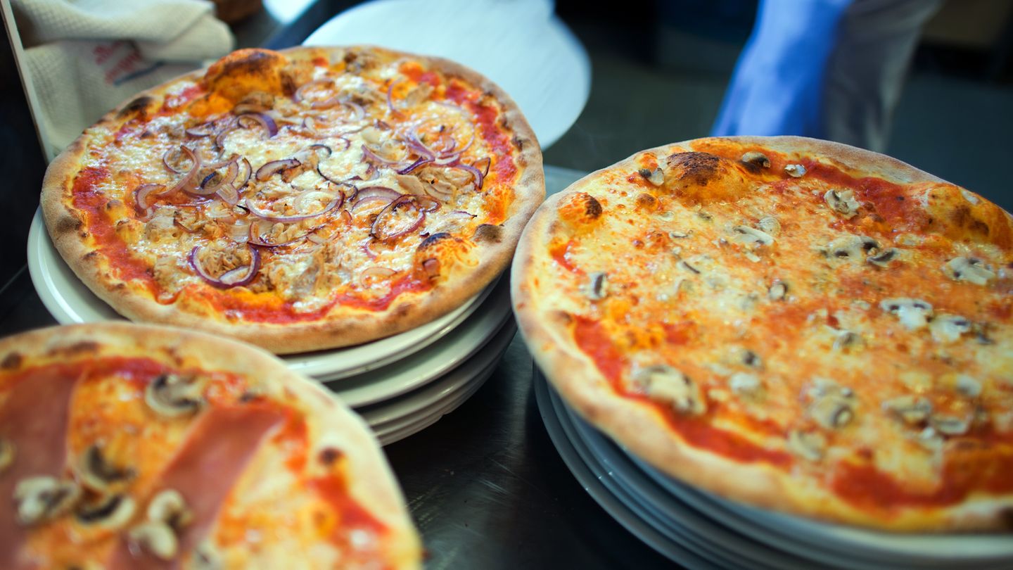 Pizzen sollte man am besten ohne Spucke drauf genießen