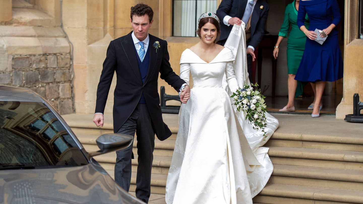 Prinzessin Eugenie Und Jack Brooksbank So Ausgelassen Haben Sie Gefeiert Stern De 