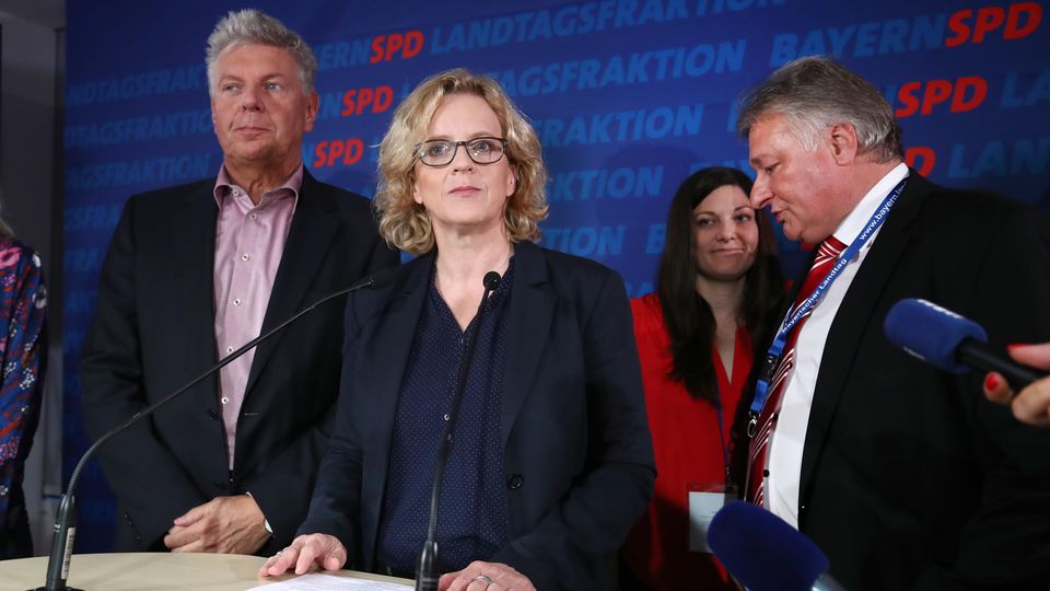 SPD-Chefin Natascha Kohnen nach der Wahlniederlage SPD-Chefin Natascha Kohnen nach der Wahlniederlage