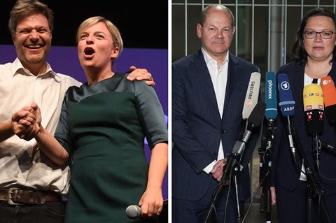 Die Grünen feiern, die SPD verkündet schwere Botschaften