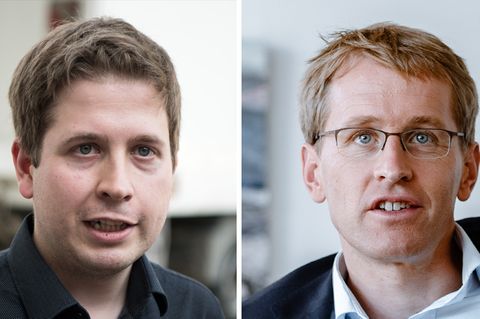 Nach der Wahl in Bayern: Kevin Kühnert (SPD) und Daniel Günther (CDU) kritisieren die Große Koalition in Berlin