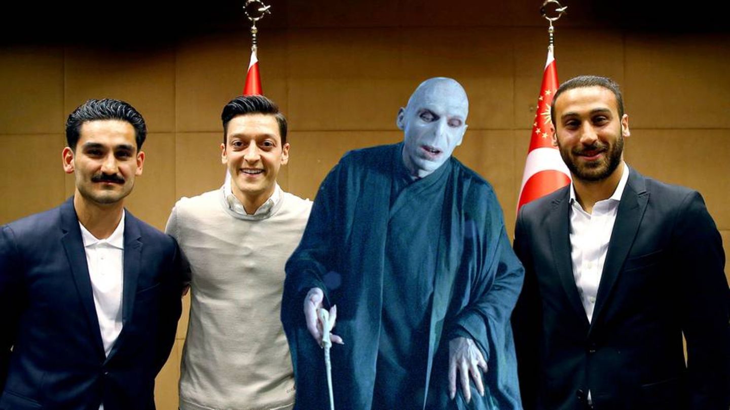 Voldemort auf Foto mit Özil