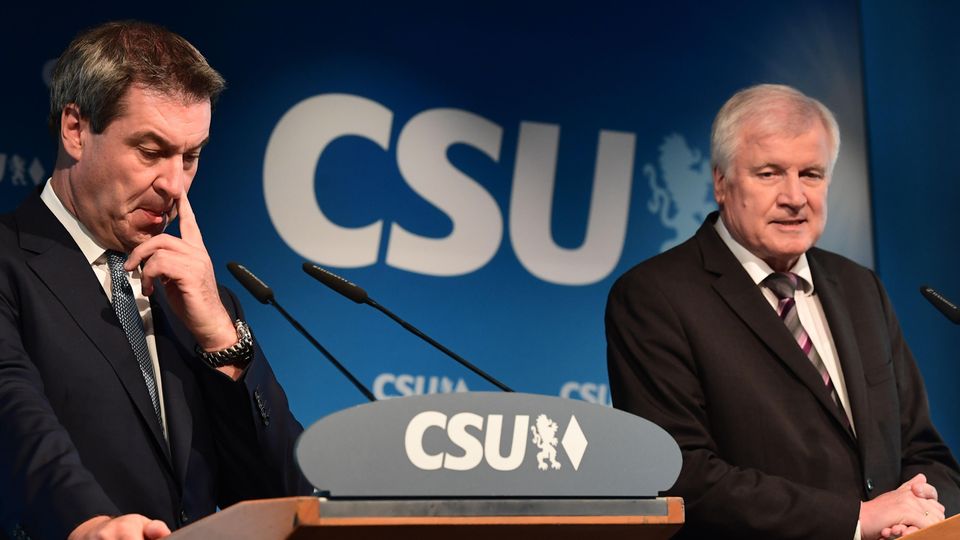 CSU: Horst Seehofer Markus Söder