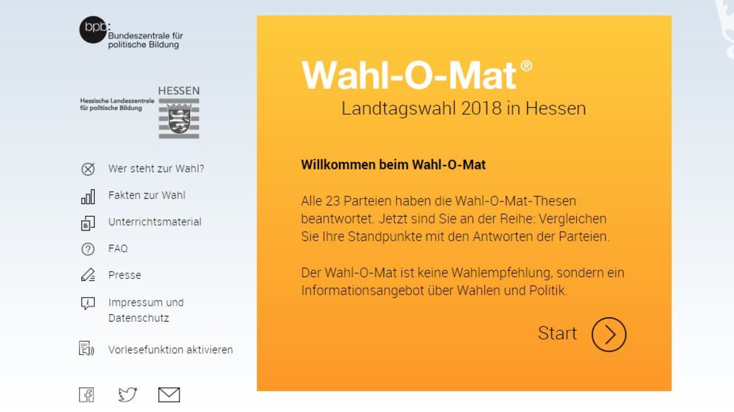 Wahl-O-Mat und Alternativen für die Landtagswahl in Hessen
