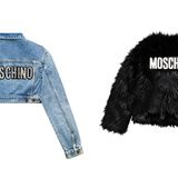 Zeig, was du hast!  Für Minimalisten ist das Label Moschino die falsche Wahl. Hier wird geklotzt und geprotzt: Man zeigt, was man trägt und das am besten mit großformatigen Lettern. Jeans- und Felljacke je 149 Euro.