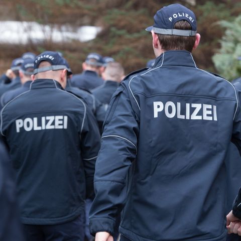 Wachpolizisten am Beginn ihrer Ausbildung an der Hochschule der Sächsischen Polizei - hier in der Außenstelle in Bautzen. Die Fachhochschule mit Hauptsitz in der Kleinstadt Rothenburg in der Oberlausitz wird von einem Schummelskandal erschüttert.
