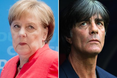 Angela Merkel und Joachim Löw
