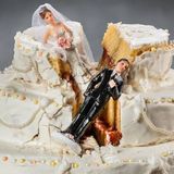 Kaputte Hochzeitstorte