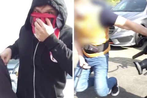 Wuppertal: Video zeigt brutalen Angriff: Vermummte gehen auf Sat.1-Kamerateam los
