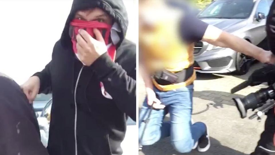 Wuppertal: Video zeigt brutalen Angriff: Vermummte gehen auf Sat.1-Kamerateam los Wuppertal: Video zeigt brutalen Angriff: Vermummte gehen auf Sat.1-Kamerateam los