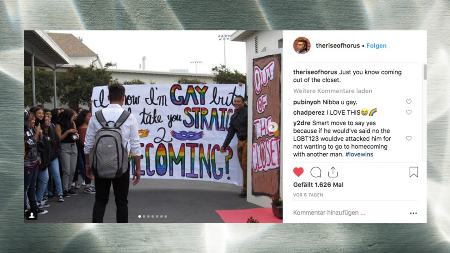 USA: Wenn ein schwuler Schüler den coolsten Jungen der Schule, um ein Date bittet
