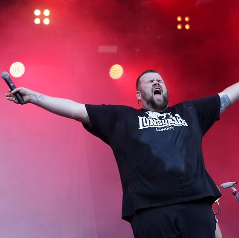 Der Sänger der deutschen Punkband "Feine Sahne Fischfilet", Jan "Monchi" Gorkow