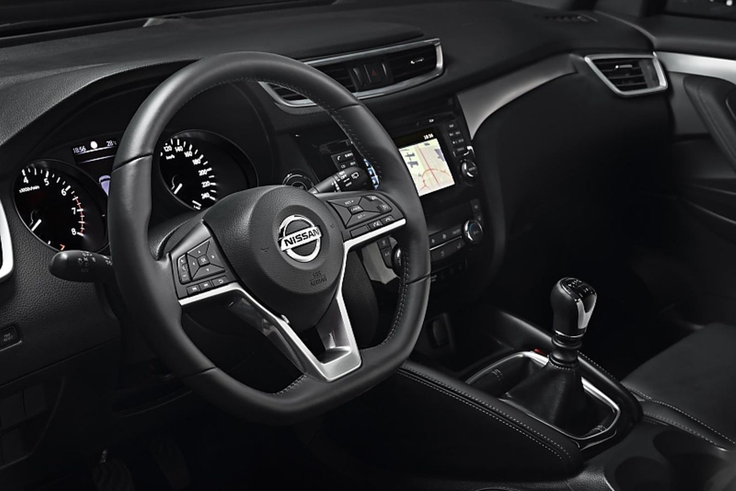 Einfache Bedienung im Nissan Qashqai 1.3