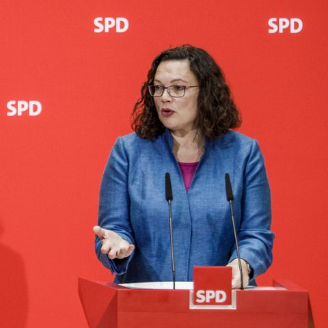 SPD-Vorsitzende Andrea Nahles führt eine Partei, deren Umfragewerte massiv schrumpfen