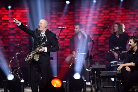 Stefan Raab bei seinem Live-Comeback in der Kölner Lanxess-Arena