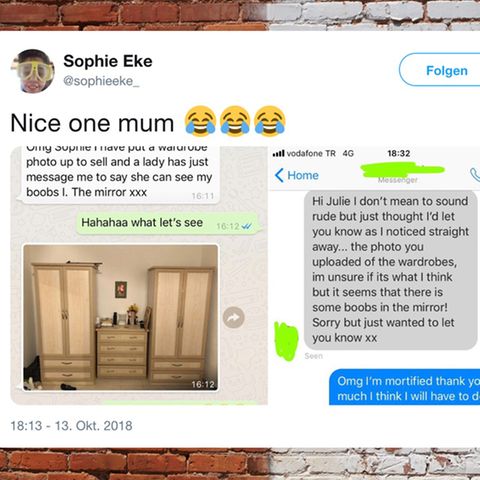 Kleinanzeigen: Mutter übersieht ein Detail in ihrem Schrank-Foto