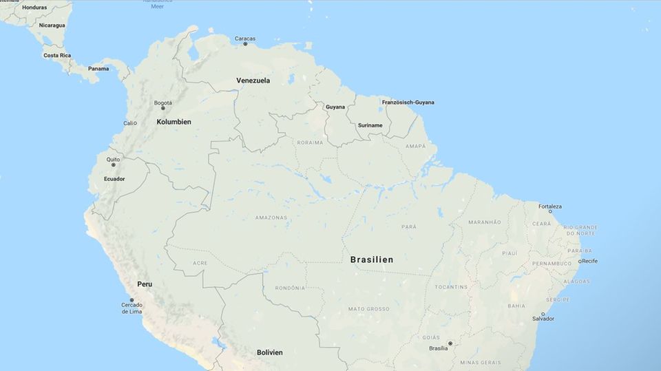 Screenshot Google Maps: Lateinamerika