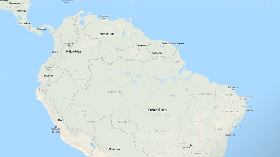 Screenshot Google Maps: Lateinamerika Screenshot Google Maps: Lateinamerika