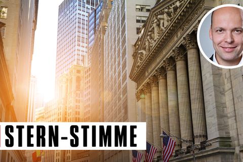 Die New Yorker Börse an der Wall Street
